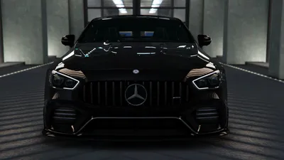 Mercedes-amg gt и акулы, плавники…» — создано в Шедевруме