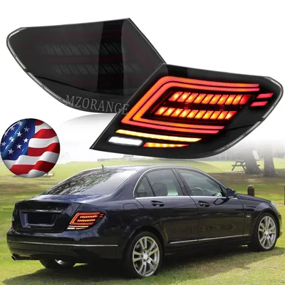 Smoked LED Tail Lights For Mercedes Benz W204 C200 C250 C300 2007 2008  2009-2014 | eBay