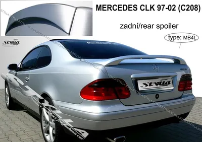 SPOILER REAR TRUNK BOOT TAILGATE MERCEDES CLK W208 C208 WING ACCESSORIES  BRAND | eBay