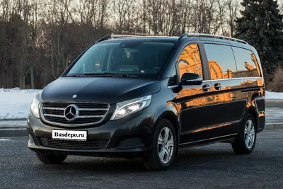 Заказ минивэна Mercedes V-Class (7 мест) с водителем в Москве недорого