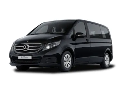 Трансфер и аренда минивэна Mercedes-Benz Vito чёрного цвета, 2018-2021 года  с водителем