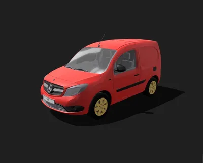 Mercedes Citan 2013 (V-Ray) 3D Model by SQUIR