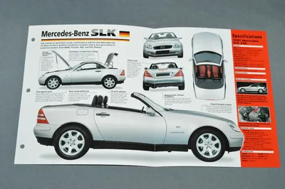 1996 1997 1998 MERCEDES-BENZ SLK (230) Car SPEC SHEET BOOKLET PHOTO  BROCHURE | eBay