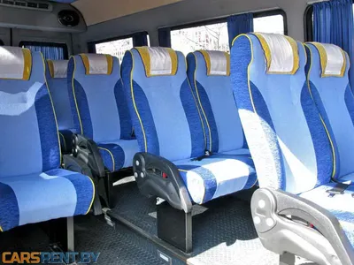 Места в микроавтобусах «Мерседес», сидения в салоне автобусе Mercedes