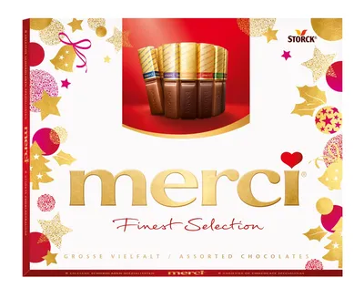 Купить Шоколадные конфеты MERCI ассорти 250гр