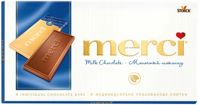 Доставка Шоколад Merci лесн.орех/минд. 100г Storck ES на дом по низкой  цене. globus-online.kg.
