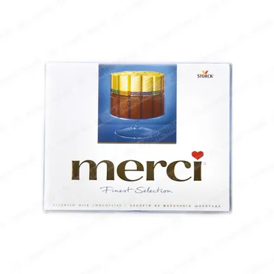 Конфеты Merci 8 Изысканных видов шоколада 400г из раздела Конфеты