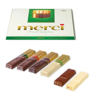 Шоколадные конфеты MERCI ассорти 250 г (ID#518364501), цена: 195.50 ₴,  купить на Prom.ua