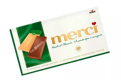 Доставка Шоколад Merci лесн.орех/минд. 100г Storck ES на дом по низкой  цене. globus-online.kg.