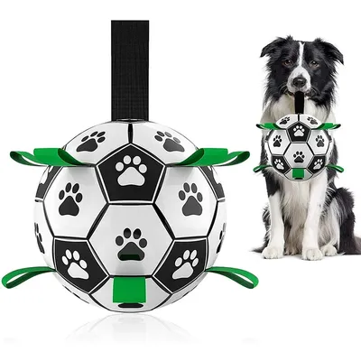 Игрушки для собак, футбольный мяч с захватными вкладками, интерактивные  игрушки для собак, боевые прочные собачьи мячи для маленьких и средних собак  (6 дюймов) | AliExpress