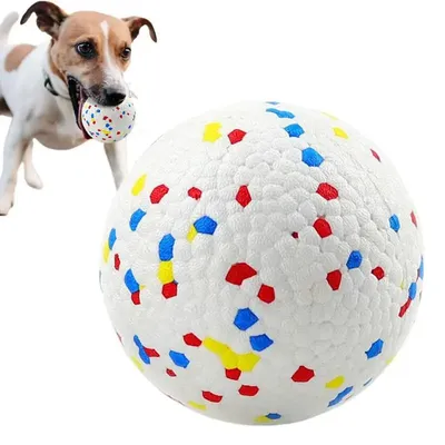 3 шт. скрипучие шарики для собак маленькие, мячики для собак резиновые  яркие цвета игрушки для щенков игрушки для собак шарики для собак скрипучие  игрушки мяч с шипами собака жевательные игрушки – лучшие