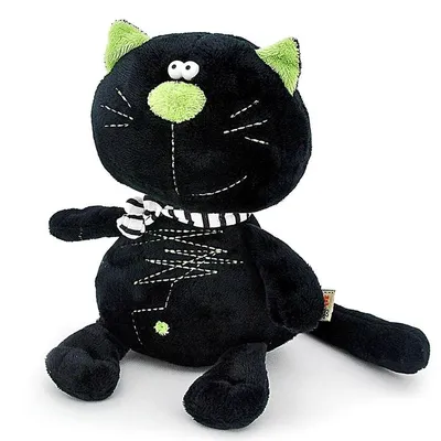 Интерьерная подарочная игрушка кошка в праздничном образе