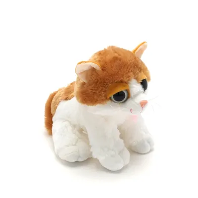 Мягкая игрушка Кошка Басилья с большими глазами 10х25см купить в 55опторг  (АВ38374) по цене 550 руб.