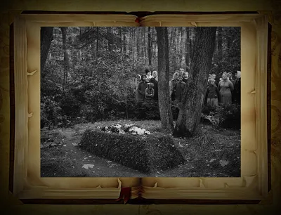Тайное отпевание на могиле Л. Н. Толстого 12 декабря 1912 года