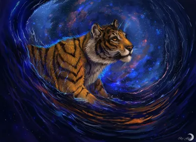 Тигр в море - картинки и фото koshka.top