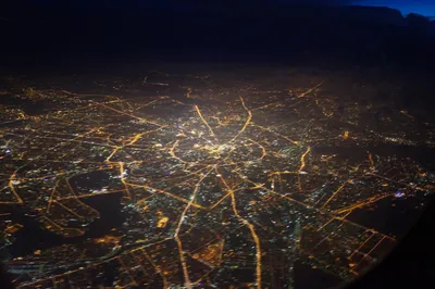 Москва с самолета | Пикабу