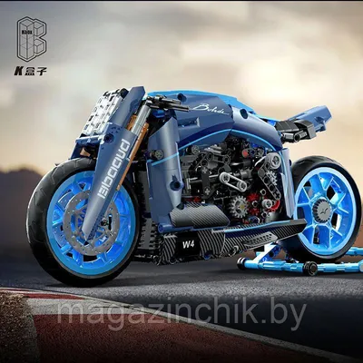 Футуристический дизайн: фото мотоцикла Bugatti Vision Gran Turismo