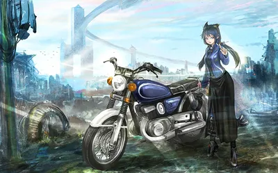 Full HD изображения мотоцикла для девушек