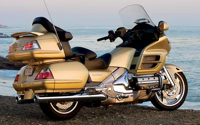 Красочные обои с изображением Мотоцикла голда