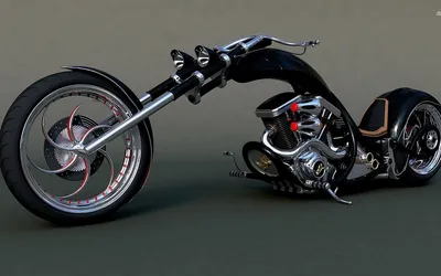 Фон с рисунком мотоцикла Harley Davidson