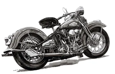 Фон с изображением Harley Davidson в HD качестве