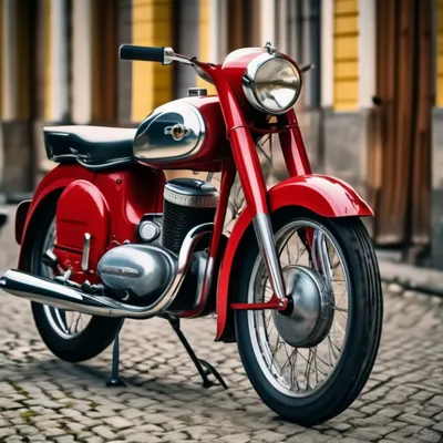Мотоцикл Ява 250 в фокусе: отражение страсти