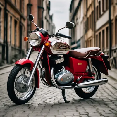 Фотография на Windows и Mac: невероятная картинка мотоцикла Ява 350