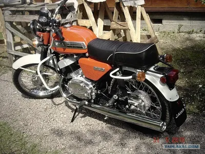 Картинка Мотоцикла ЯВА 634 в стиле арт