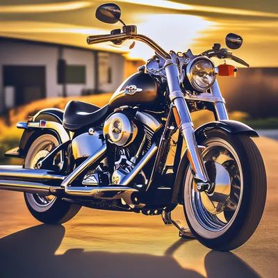Чистая энергия свободы: Фото мотоцикла Harley Davidson!