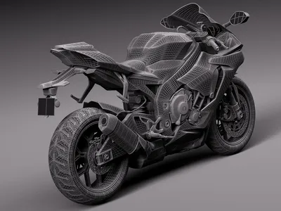 Изображения мотоцикла R1 с динамическим эффектом
