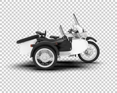 HD фотография мотоцикла с коляской в формате webp