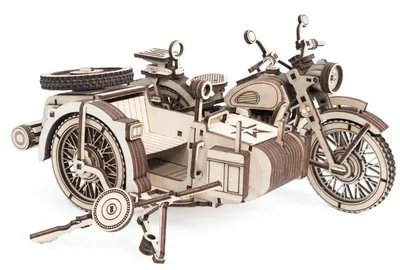 Фон с мотоциклом и коляской для украшения рабочего стола