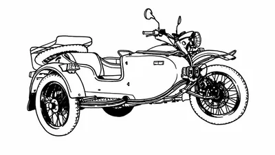 Фото Мотоцикл Урал с кузовом для использования: скачать бесплатно в форматах JPG, PNG, WebP