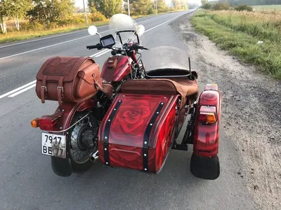 Картинка Мотоцикл Урал Тюнинг в новом стиле