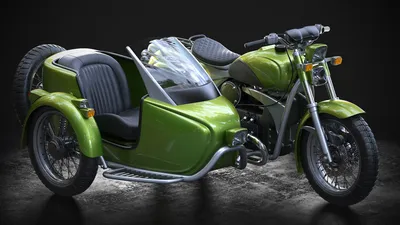 Изображения Мотоцикл Урал Тюнинг с уникальным освещением