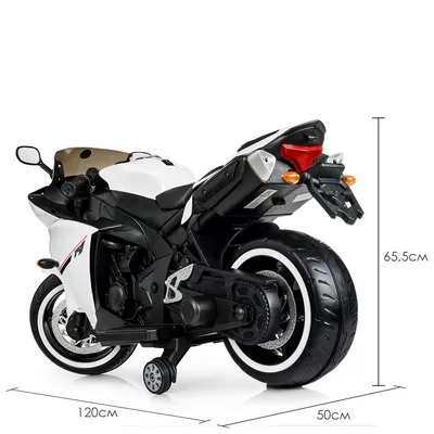 Гифка с мотоциклом Yamaha R1: динамичное изображение
