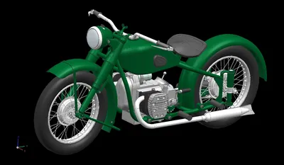 Изысканный дизайн Мотоцикла м 72 захвачен на фото