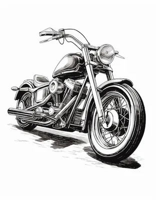 Рисунки мотоциклов чопперов: самая большая коллекция во Всемирной Паутине