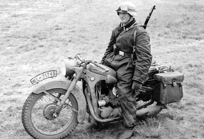 Уникальные снимки Мотоциклы вермахта из архива