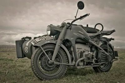 Фотографии Мотоциклы вермахта: коллекционные снимки