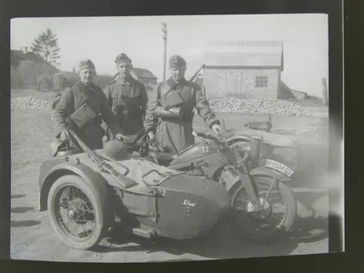 Память о войне: Мотоциклы вермахта на исторических фотографиях