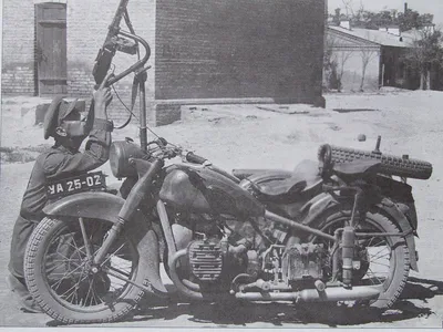 GIF арт с мотоциклами Вермахта