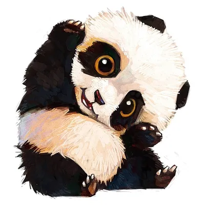 Панда мультяшный рисунок - 69 фото