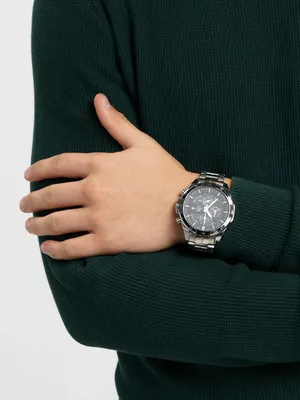 Современные мужские наручные часы, спортивные аналоговые кварцевые наручные  часы из нержавеющей стали, водонепроницаемые модные спортивные часы,  оранжевые часы | AliExpress