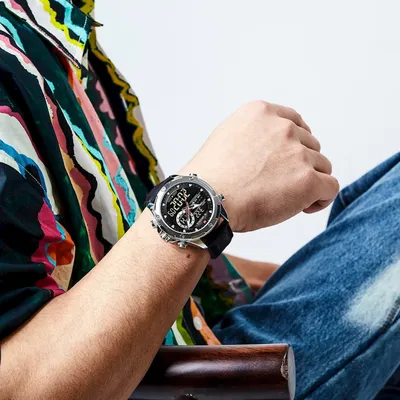 Мужские наручные часы кварцевые с металлическим браслетом круг...: цена 895  грн - купить Наручные часы на ИЗИ | Киев