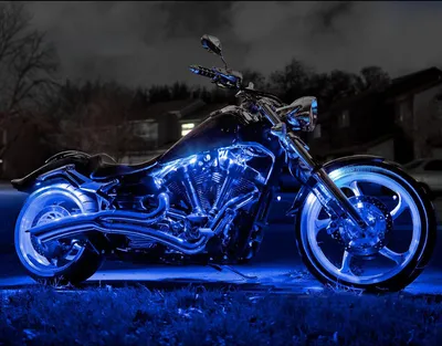 Full HD фотография мотоцикла в динамике
