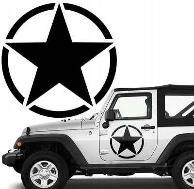 Виниловые наклейки на авто \" Звезда Jeep 012 \" 50х50 см (ID#1448610699),  цена: 355 ₴, купить на Prom.ua