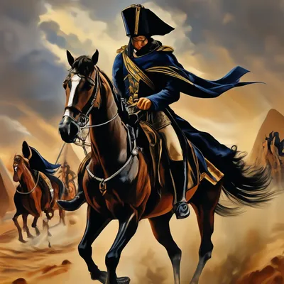 Наполеон на коне направляется к тр…» — создано в Шедевруме