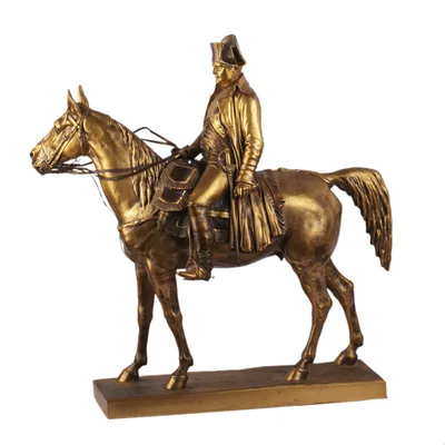 Купить серебряную фигуру \"Наполеон на коне\" ручной работы в Украине