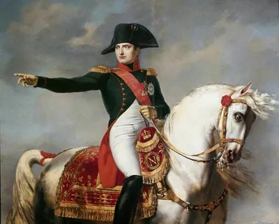 Портрет в образе Наполеона на коне